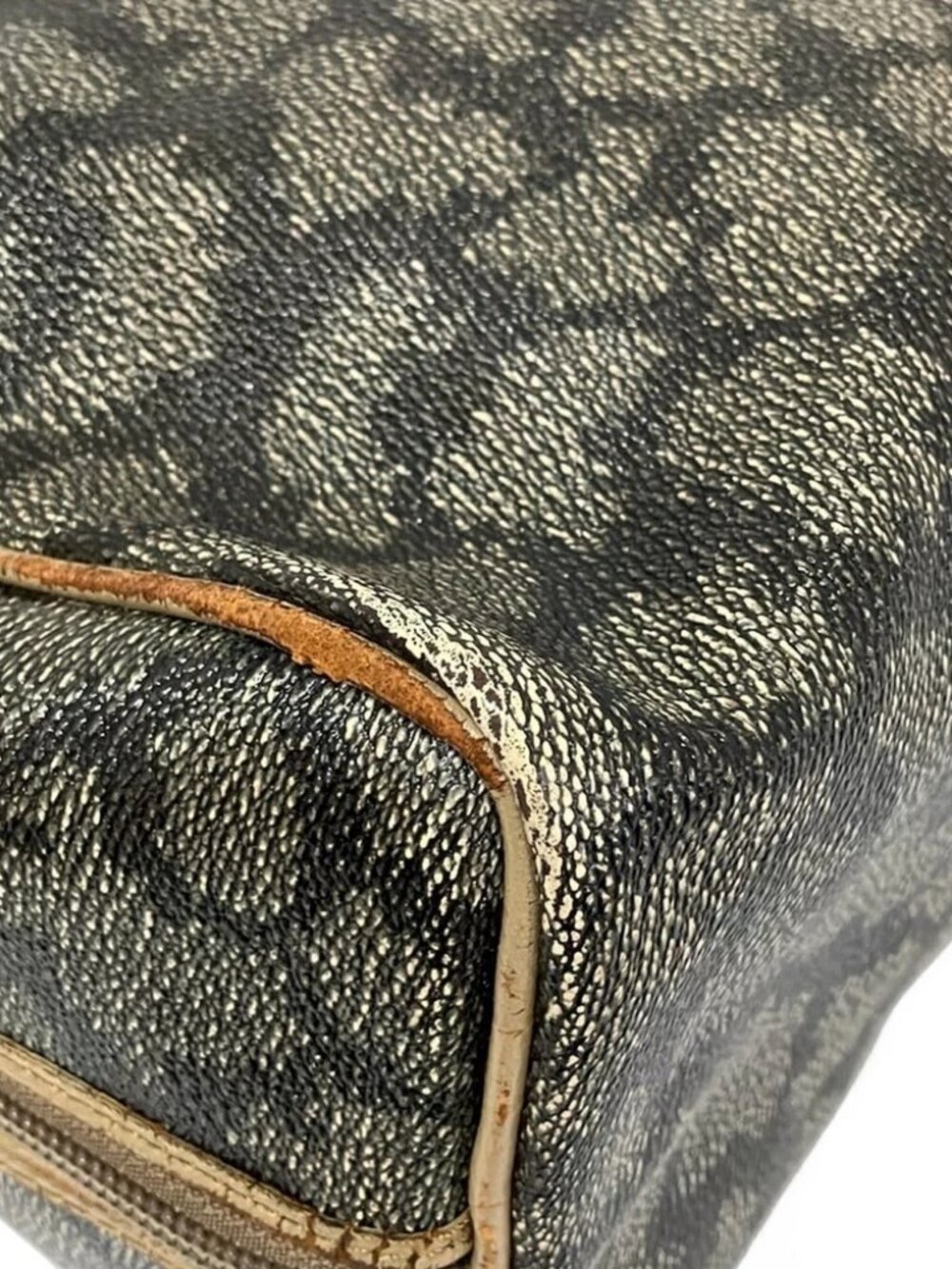 YvesSaintLaurent Beige Brown PVC Leather Handbag - Picture 9 of 14